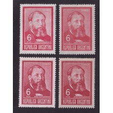 ARGENTINA 1965 GJ 1303 + 1303A + 1304 + 1304A ESTAMPILLAS  NUEVAS MINT LOS 4 TIPOS U$ 15